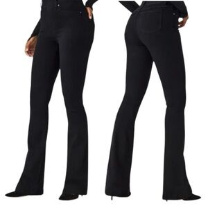 SPANX EveryWear Denim Pull-On Flare Jeans Black Small Tall